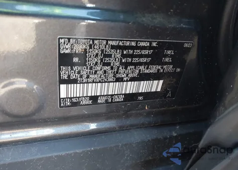 2022 Toyota Rav4 Xle из США, поврежденный, VIN 2T3W1RFV4NW226334